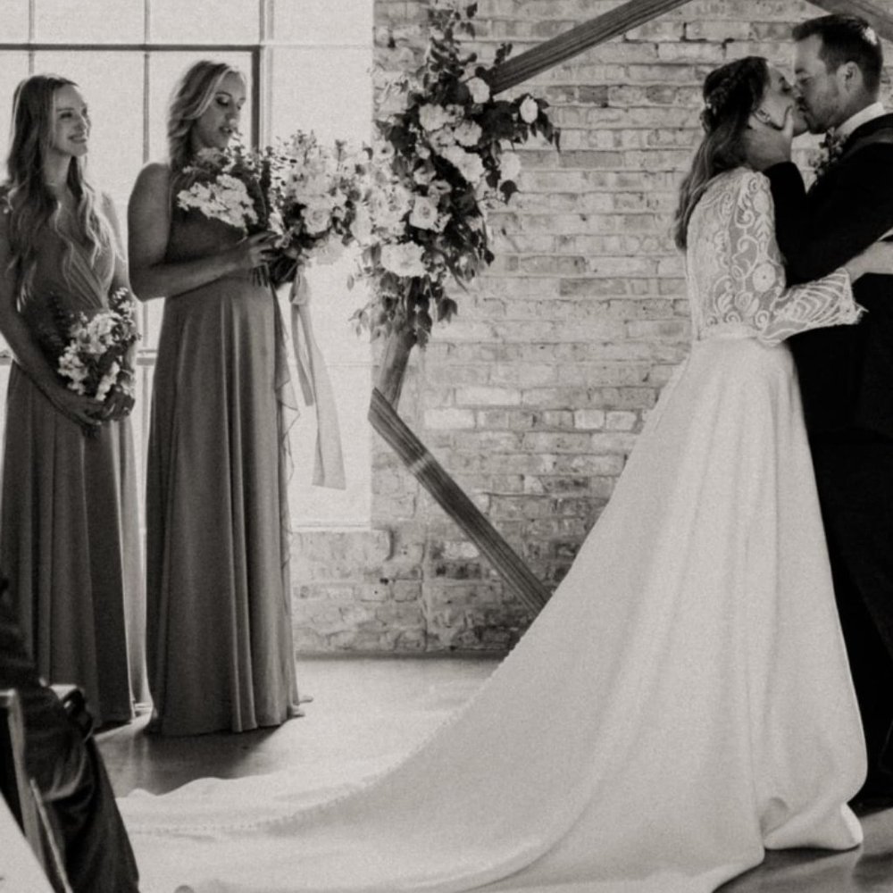 Wedding dress overskirt